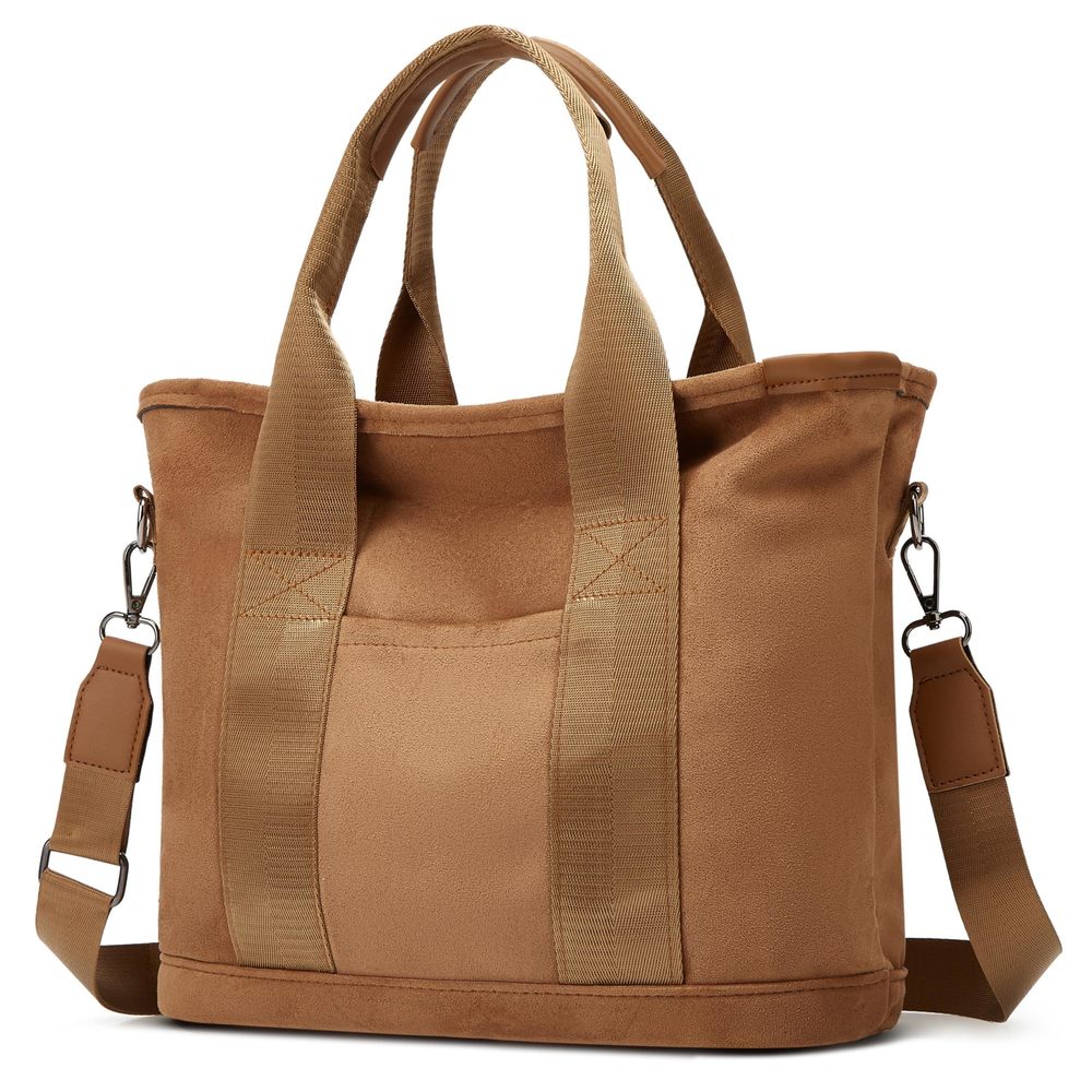 Suede Tote Bag With Zier Tote Bag Suede Shoulder Bag Crossbody <3